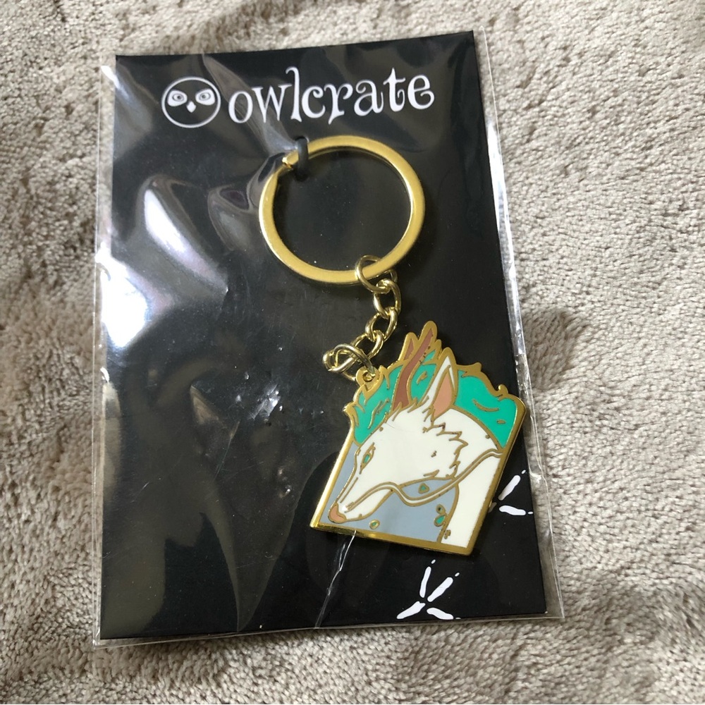 owlcrate haku spirited away keychain